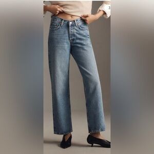 AGOLDE V-Waist High Rise Straight Leg Jeans Size 29 Blue Premium Denim Capsule